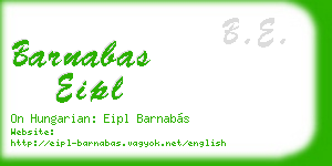 barnabas eipl business card